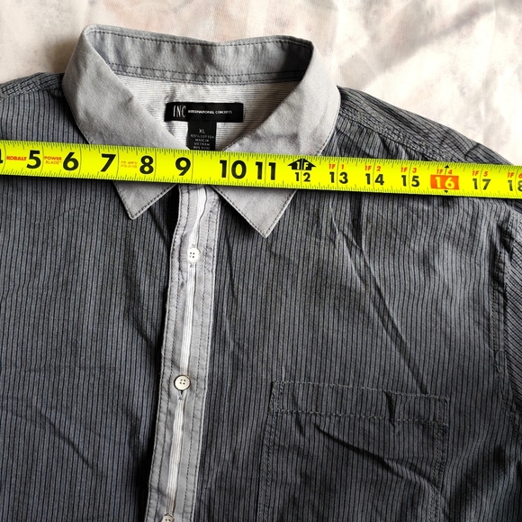 3/$30💜INC Men's Blouse Shirt Size XL - Picture 5 of 9